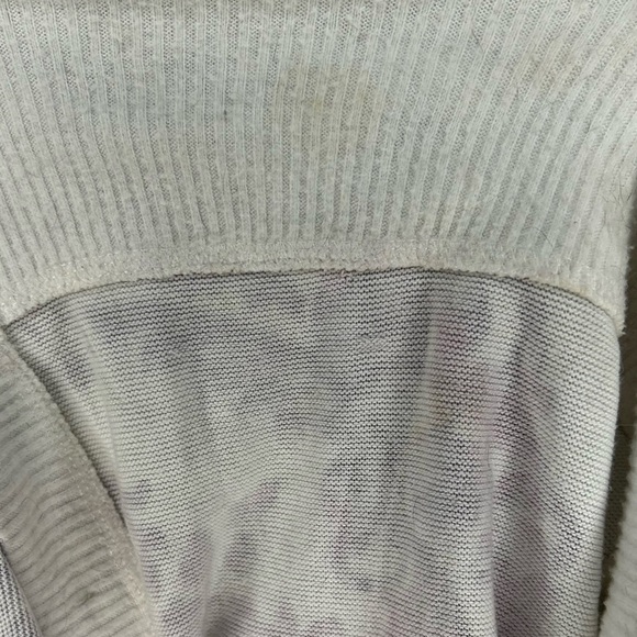 Womens Daniel Benjamin White Angels Dream Poly Goth Cardigan Sweater Size Large - Picture 7 of 7